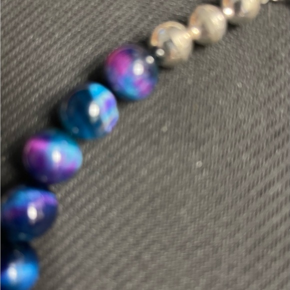 Hand Crafted Unique Earth “One of a Kind “Galaxy Tiger Eye Choker. - Picture 5 of 6